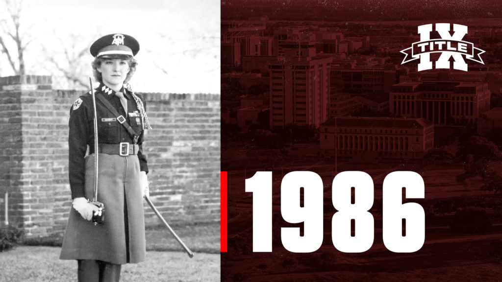1986: Mandy Schubert - Deputy Corps Commander