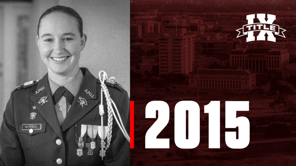2015: Alyssa Michalke ’16 - First Female Corps Commander